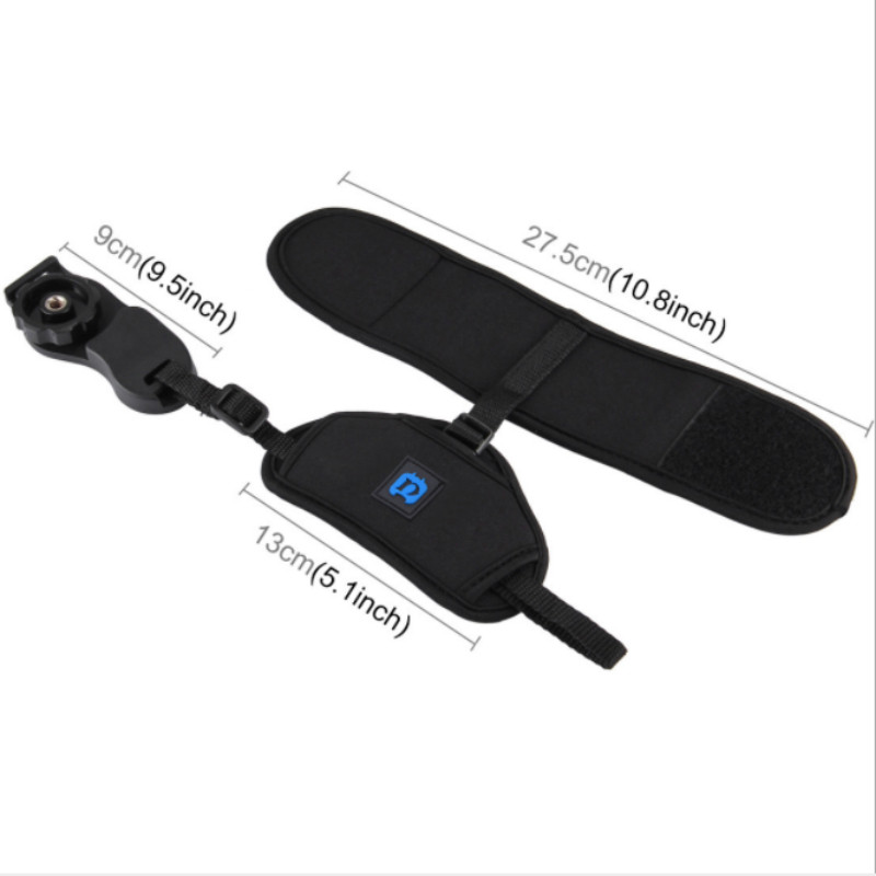 PULUZ puha kézi fogantyús csuklópánt 1/4 hüvelykes csavaros műanyag lemezzel, professzionális fényképezőgép-tartozék SLR/DSLR fényképezőgépekhez