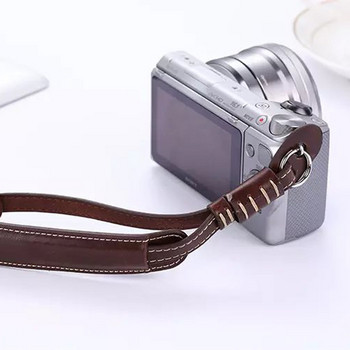 Λουράκι κάμερας Ζώνη χειρός PU Δερμάτινο κορδόνι για φωτογραφική μηχανή DSLR Sony Canon