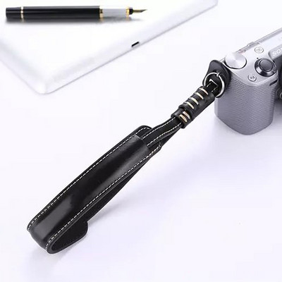 Fényképezőgép szíj csukló öv PU bőr pánt Sony Canon DSLR fényképezőgéphez