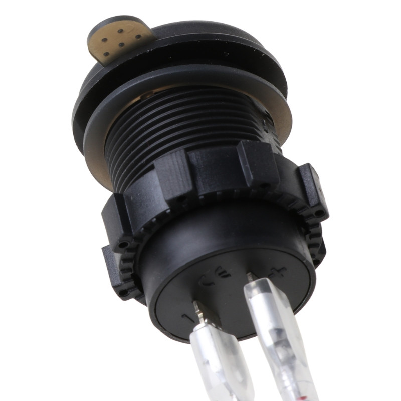 IP66 vandeniui atsparus 12 V nuolatinės srovės maitinimo tiekimas QC3.0 dvigubo tipo c 5 V 3A USB motociklo cigarečių degiklio lizdo įkroviklio jungtis ir