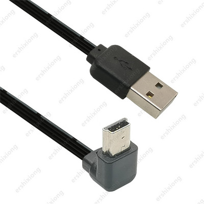 USB 2.0 muški na mini USB GORE Dolje Kabel pod desnim kutom od 90 stupnjeva 0,1 m 0,2 m 0,3 m 0,5 m za kameru MP3 MP4 Tablet Player Auto DVR GPS