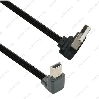 USB 2.0 muški na mini USB GORE Dolje Kabel pod desnim kutom od 90 stupnjeva 0,1 m 0,2 m 0,3 m 0,5 m za kameru MP3 MP4 Tablet Player Auto DVR GPS
