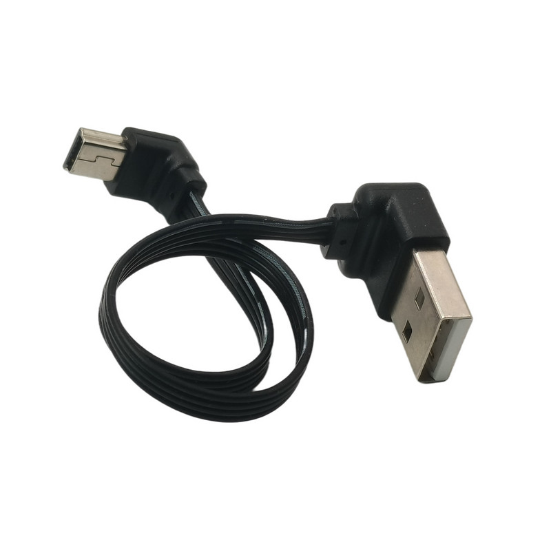 USB 2.0 muški na mini USB GORE Dolje Kabel pod desnim kutom od 90 stupnjeva 0,1 m 0,2 m 0,3 m 0,5 m za kameru MP3 MP4 Tablet Player Auto DVR GPS