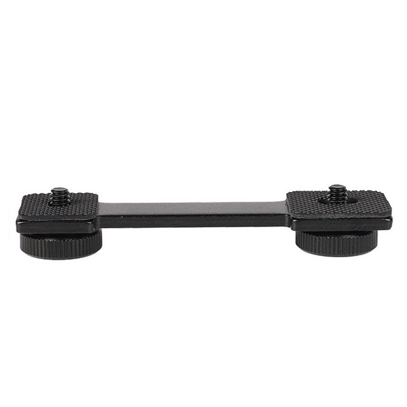 3in1 Trīskāršs Hot Shoe Mount Adapter pagarinājuma kronšteins Boya BY-MM1 mikrofona statīvs Smooth 4 DJI OSMO mobile 2