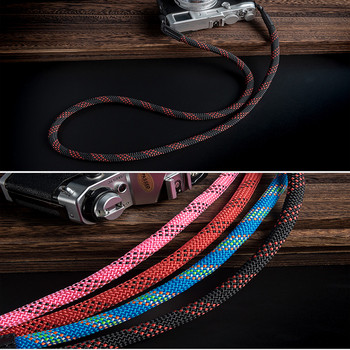 Найлоново цветно въже Камера Каишка за рамо през рамо Колан за безогледален цифров фотоапарат Leica Canon Fuji Nikon Olympus Pentax Sony