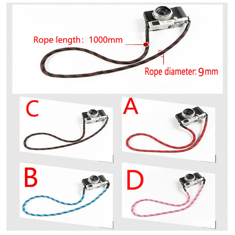 Najlonski raznobojni konop Kamera Kaiš za remen oko vrata i ramena za Mirrorless Digital Leica Canon Fuji Nikon Olympus Pentax Sony fotoaparat