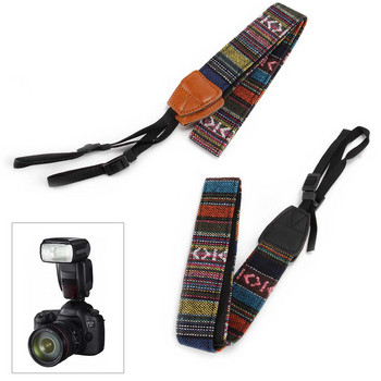 Универсален фотоапарат през рамо презрамка за китка ретро колан за носене за Nikon Canon Sony Lumix