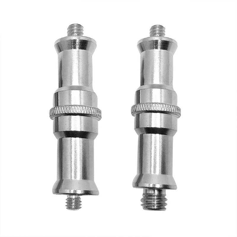 1/4-től 1/4-ig 3/8 átalakító csavar hosszabbító csap forgásátvivő fém csavaros fényképezési tartozékok vakutartóhoz