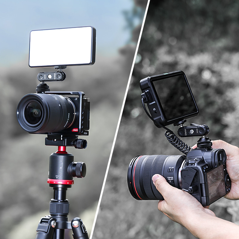 Ulanzi R098 topelt kuulpead koos koodijalatsiga 1/4'' kruvikinnitusega maagiline õlg DSLR-kaamera monitori mikrofoni videovalgusti superklambriga