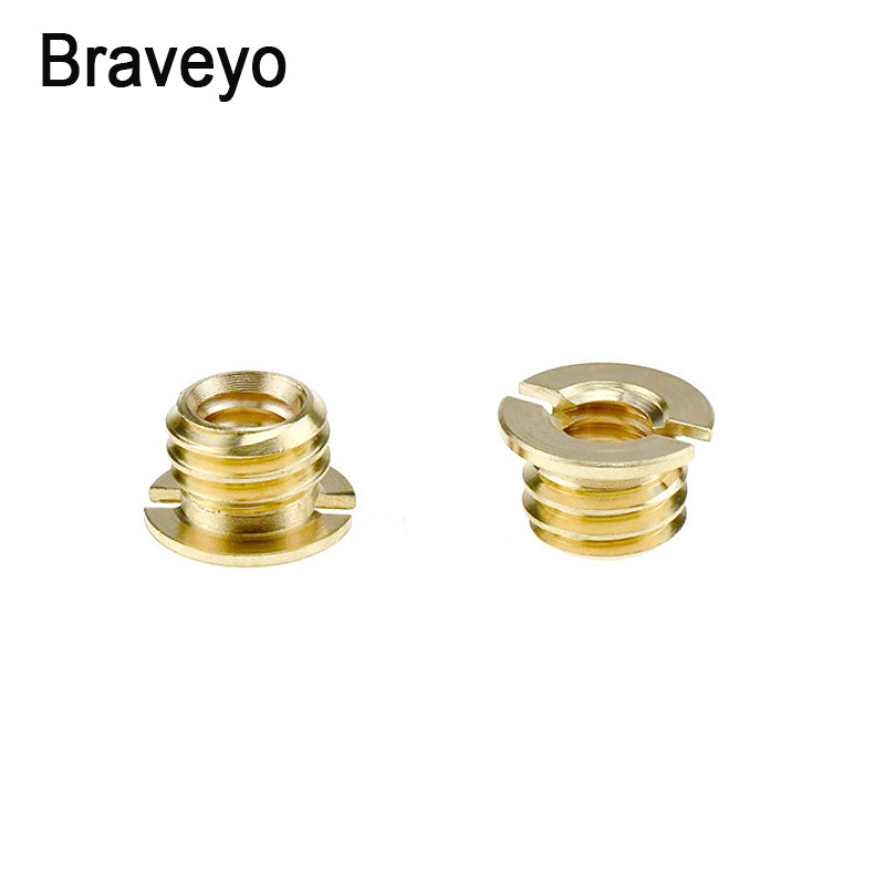 Vijak za pretvorbu od 1/4" do 3/8" inča Matica od mesinganog materijala Monopod za stativ Nosač kamere s kuglastom glavom za brzu pretvorbu za DSLR