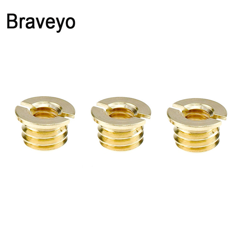 Vijak za pretvorbu od 1/4" do 3/8" inča Matica od mesinganog materijala Monopod za stativ Nosač kamere s kuglastom glavom za brzu pretvorbu za DSLR