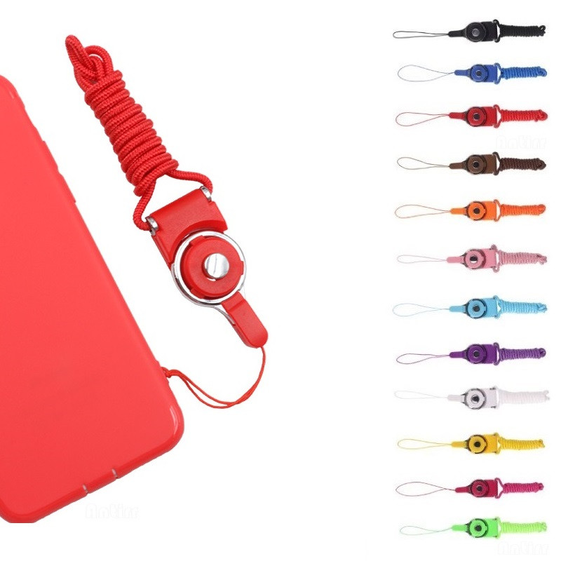 Mobiiltelefoni kaelaketi rihmad Kaamera rihm pööratav mobiilne võtmehoidja DIY riputusnöör iphone jaoks Samsung Galaxy S7 S8 edge