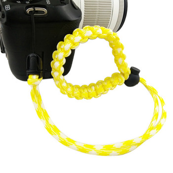 Ρυθμιζόμενο λουρί καρπού βραχιολιών Αξεσουάρ φορητής κάμερας με πλέξη γενικής χρήσης Μαλακό κατά της πτώσης κιάλια εξωτερικού χώρου Σχοινί Nylon