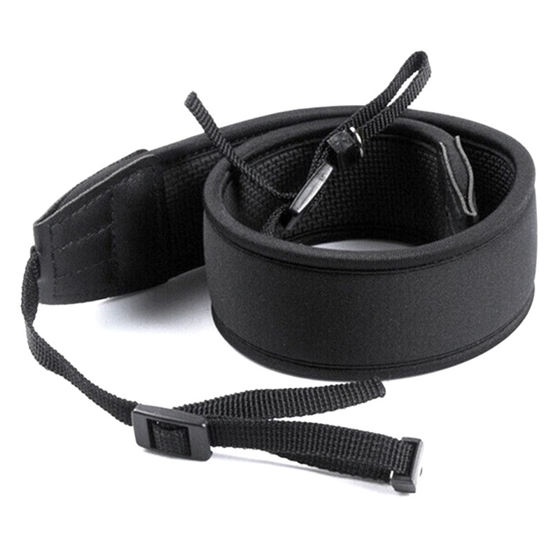 Juodas reguliuojamas pečių krepšio dirželis su dvigubais kabliukais, skirtas Canon Nikon nešiojamojo kompiuterio fotoaparato stabilizatoriaus krepšiui