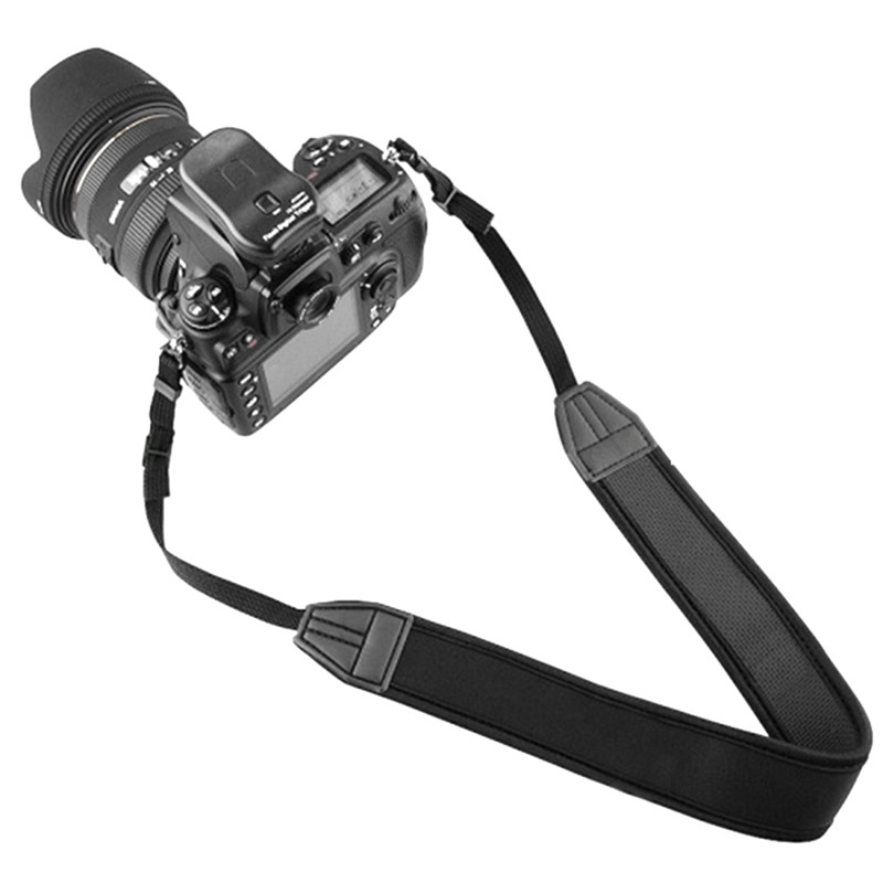 Juodas reguliuojamas pečių krepšio dirželis su dvigubais kabliukais, skirtas Canon Nikon nešiojamojo kompiuterio fotoaparato stabilizatoriaus krepšiui