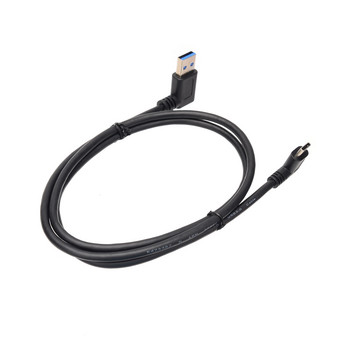 1M 90 μοιρών Αριστερή δεξιά γωνία USB 3.0 Type-A Male to USB 3.1 Type-C Elbow Male USB Sync Data Cable Charge for Xiaomi 4C/5 Huawei
