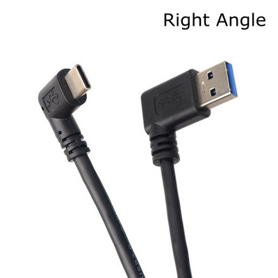 1M 90 stupnjeva lijevi desni kut USB 3.0 tip-A muški na USB 3.1 tip-C laktasti muški USB kabel za sinkronizaciju podataka za Xiaomi 4C/5 Huawei