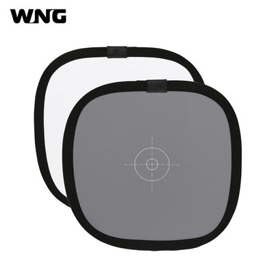 30 cm fokusavimo lenta 2 viename pilkos baltos spalvos balanso kortelė, nešiojama pilkai baltos spalvos kortelės šviesos atšvaitas, dvipusis fokusavimo lenta su nešiojimo krepšiu