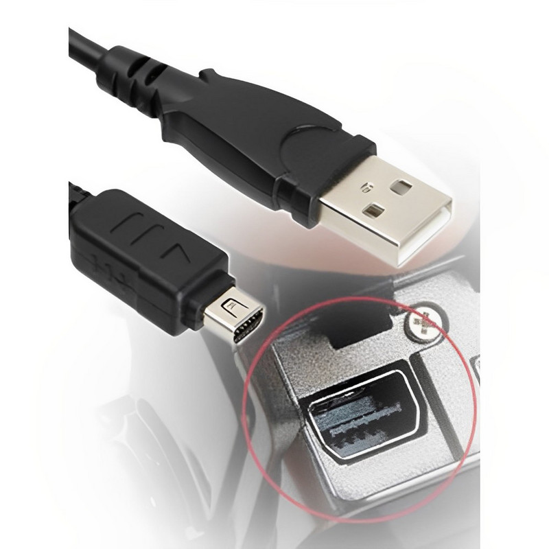 CB-USB5 12-pinski USB podatkovni kabel za fotoaparat Savitljiva podatkovna žica Kabeli za punjač SLR fotoaparata visoke čvrstoće Jednostavno postavljanje
