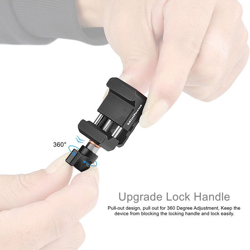 NATO stezaljka Quick Release NATO rail stezaljka s 1/4 3/8 navojem ARRI Lociranje za video svjetlo Mikrofon Podrška za monitor Magic Arm