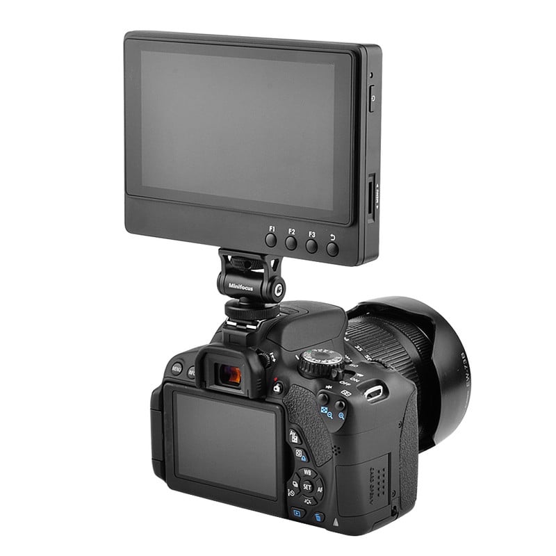 Terepi monitortartó tartó hidegpapuccsal 5 hüvelykes és 7 hüvelykes monitor dőlésszögét állító konzolhoz DSLR fényképezőgép ketrecében