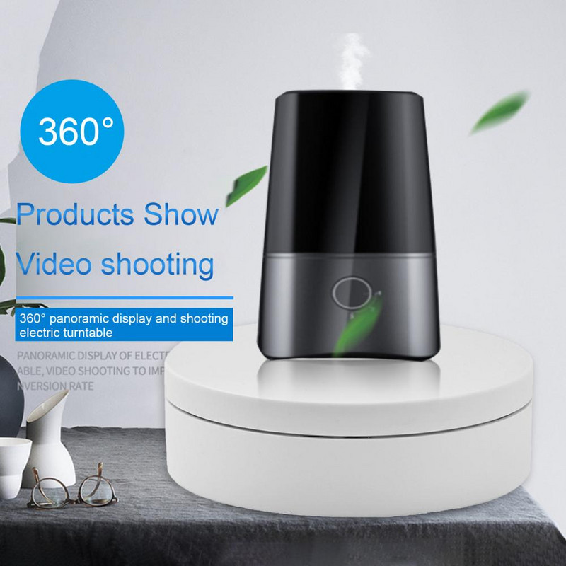 3RPM Električni rotirajući stalak za zaslon Ogledalo Okretna ploča za 360 stupnjeva Držač nakita Baterija za fotografije Rekviziti za video snimanje