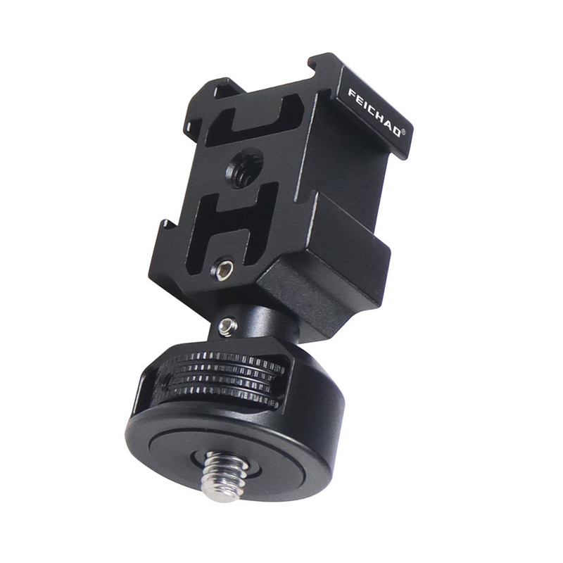 Kamera od legure aluminija Hot Shoe Mount Adapter Video Trostruki Cold Shoe nosač za monitore Mikrofoni Studio Flash Light Video