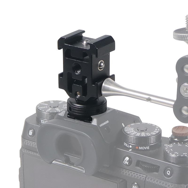 Kamera od legure aluminija Hot Shoe Mount Adapter Video Trostruki Cold Shoe nosač za monitore Mikrofoni Studio Flash Light Video