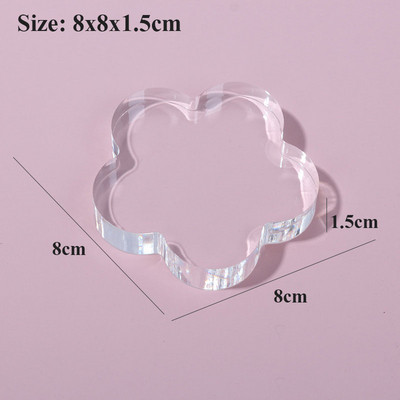 Fotografija Rekviziti za fotografije Prozirna kocka Akrilna ploča Umjetni led Dekoracija Nakit Kozmetika Pozadina Ukrasi Snimanje