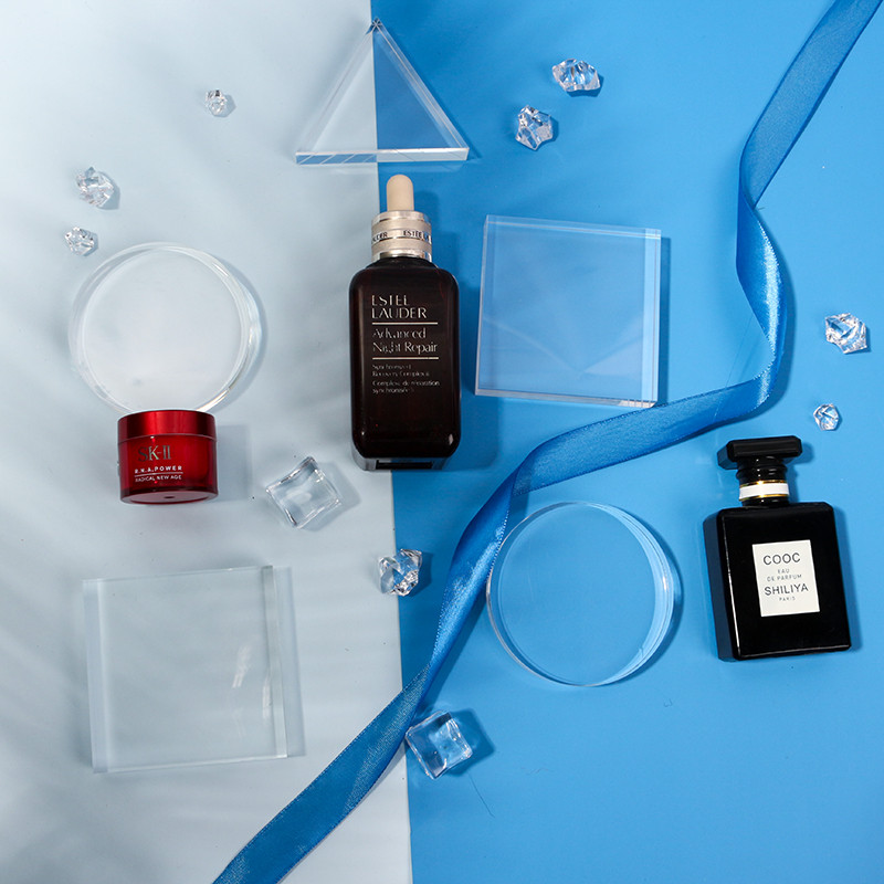 Fotografija Rekviziti za fotografije Prozirna kocka Akrilna ploča Umjetni led Dekoracija Nakit Kozmetika Pozadina Ukrasi Snimanje