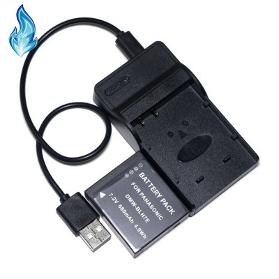 DMW-BLH7E USB зарядно устройство за батерии за цифрови фотоапарати Panasonic Подходящо за DMC-LX10 DMC-LX15 DMC-GM1 DMC-GM1K DMC-GM1KA DMC-GM1KS