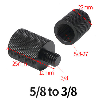 1/4" 3/8" 5/8" M8 M6 isane-emane keermega kruvikinnitus muunduri adapter mikrofoni kronsteini statiivi plaadiga peegelkaamera tarvikud