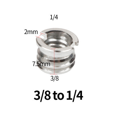 1/4" 3/8" 5/8" M8 M6 isane-emane keermega kruvikinnitus muunduri adapter mikrofoni kronsteini statiivi plaadiga peegelkaamera tarvikud