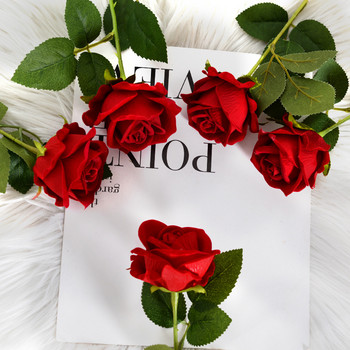 Τεχνητό λουλούδι Ρομαντικό τριαντάφυλλο DIY σκηνικά φωτογραφίας Διακόσμηση πάρτι γαμήλιου δωματίου Φωτογραφία στούντιο λήψης αξεσουάρ φόντου