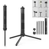 2023-as új alumínium kézi hordozható monopod állványtartó gyűrűs fényű DSLR fényképezőgéphez Okostelefon stabilizátor Gopro akciókamerához