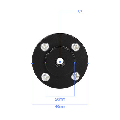 Suport pentru încălțăminte Placă metalică Suport pe perete 1/4 3/8 inch Suport adaptor trepied cu filet pentru webcam proiector Monitor Lumină Flash Cameră DSLR