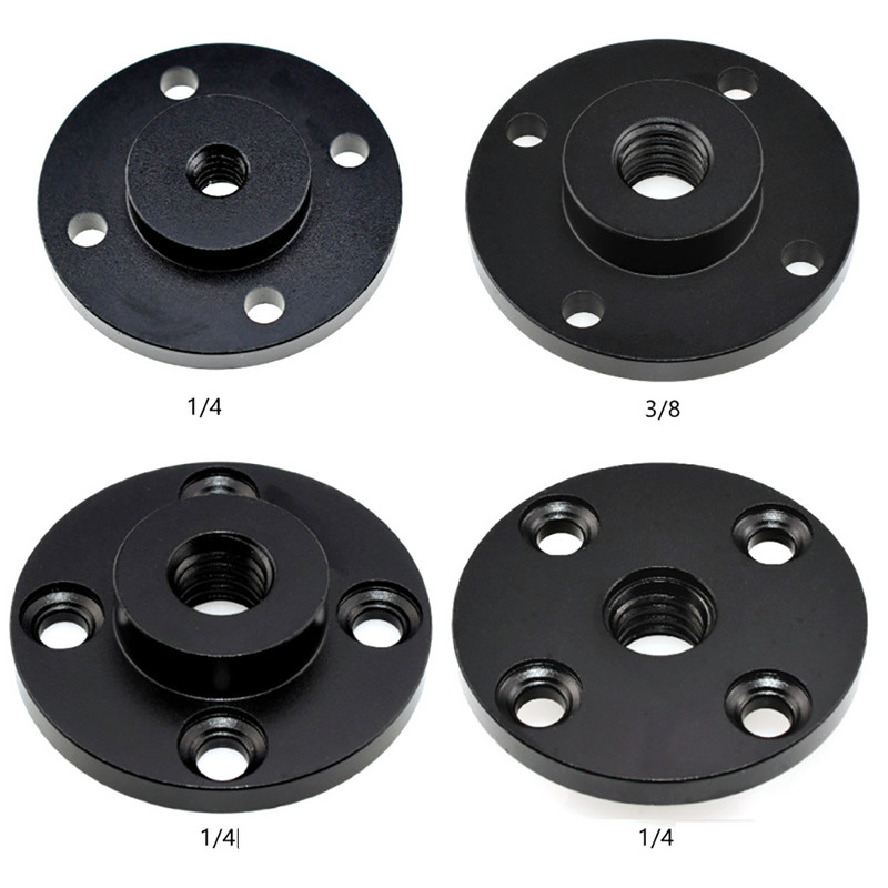 Suport pentru încălțăminte Placă metalică Suport pe perete 1/4 3/8 inch Suport adaptor trepied cu filet pentru webcam proiector Monitor Lumină Flash Cameră DSLR