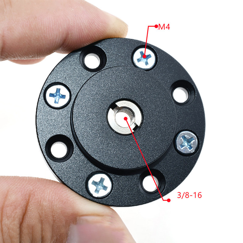 Suport pentru încălțăminte Placă metalică Suport pe perete 1/4 3/8 inch Suport adaptor trepied cu filet pentru webcam proiector Monitor Lumină Flash Cameră DSLR