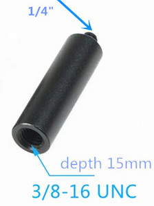 Fényképészeti készlet 15 mm-es rúd apa, 1/4 menetes csatlakozó 1/4 vagy 3/8 rögzítőcsavar DSLR fényképezőgép fotóstúdió tartozékaihoz
