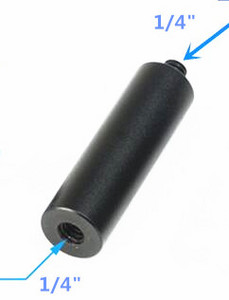 Fényképészeti készlet 15 mm-es rúd apa, 1/4 menetes csatlakozó 1/4 vagy 3/8 rögzítőcsavar DSLR fényképezőgép fotóstúdió tartozékaihoz