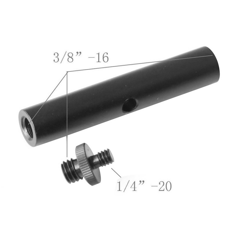 Fényképészeti készlet 15 mm-es rúd apa 1/4 menettel az aljzathoz 3/8 rögzítésű csatlakozó csavarrúd, hosszú 80 mm, 5D2 5D3 DSLR fényképezőgép rúdrendszerhez