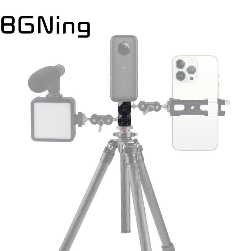 1/4" 3/8" skrūvējamu caurumu kronšteins Magic Cubic Mount Adapter Gopro darbības kamerām DSLR Cage Rig zibspuldzes monitora statīva statīvs
