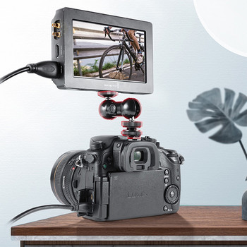 BFOLLOW Double Ball Head Mini Magic Arm Clamp Mount for Camera DSLR Monitor Gopro Tablet Mobile Holder Bracket Video Studio
