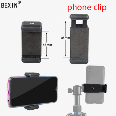 Telefonihoidja seeria mobiilitugi statiivi kinnitusadapter nutitelefoni alus telefoniklamber Selfie Stick Statiivi mobiiltelefoni jaoks