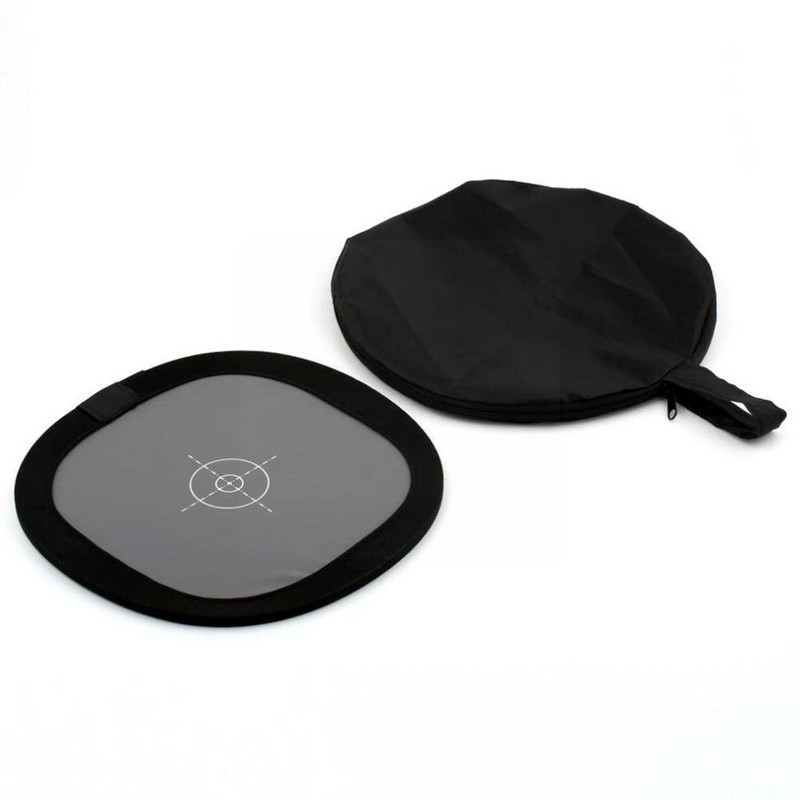 12'' inča 30CM 2 u 1 18% sklopivi prijenosni reflektor Balance Focus Grey Studio pribor Bijela kartica Fotografija