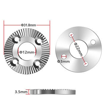 2 x 31,8 mm από ανοξείδωτο χάλυβα Arri Rosette Mount Adapter Gear Head Connector για Αξεσουάρ κιτ φωτογραφίας με λαβή λαβής κλουβί κάμερας