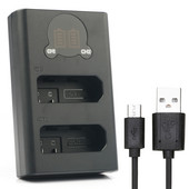 NP-FZ100 NP FZ100 NP-FW50 NP FW50 LP-E6 LP E6 LP-E17 LP E17 EN-EL14 EN EL14 EN-EL15 EN EL15 Dual LED Punjač baterije za fotoaparat