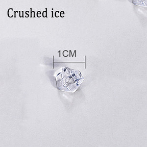 Ļoti caurspīdīgi imitēti ledus kubiņi un sasmalcināta ledus fotografēšanas aksesuāri Deco for Fruit Cola šampanieša alus viskija dzērienu bārs