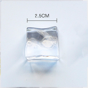 Ļoti caurspīdīgi imitēti ledus kubiņi un sasmalcināta ledus fotografēšanas aksesuāri Deco for Fruit Cola šampanieša alus viskija dzērienu bārs