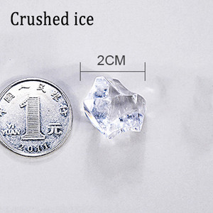 Ļoti caurspīdīgi imitēti ledus kubiņi un sasmalcināta ledus fotografēšanas aksesuāri Deco for Fruit Cola šampanieša alus viskija dzērienu bārs